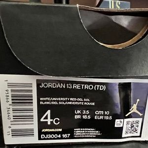 Nike Air Jordan Toddler Jordan 13 Del Sol